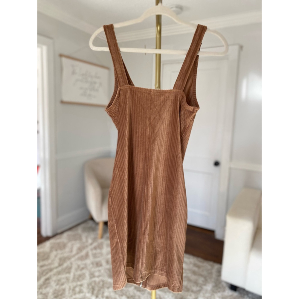 NWTs Bodycon Zip-up Mini Dress Dark Academia Streetwear Downtown Summer Spring M - Picture 3 of 8